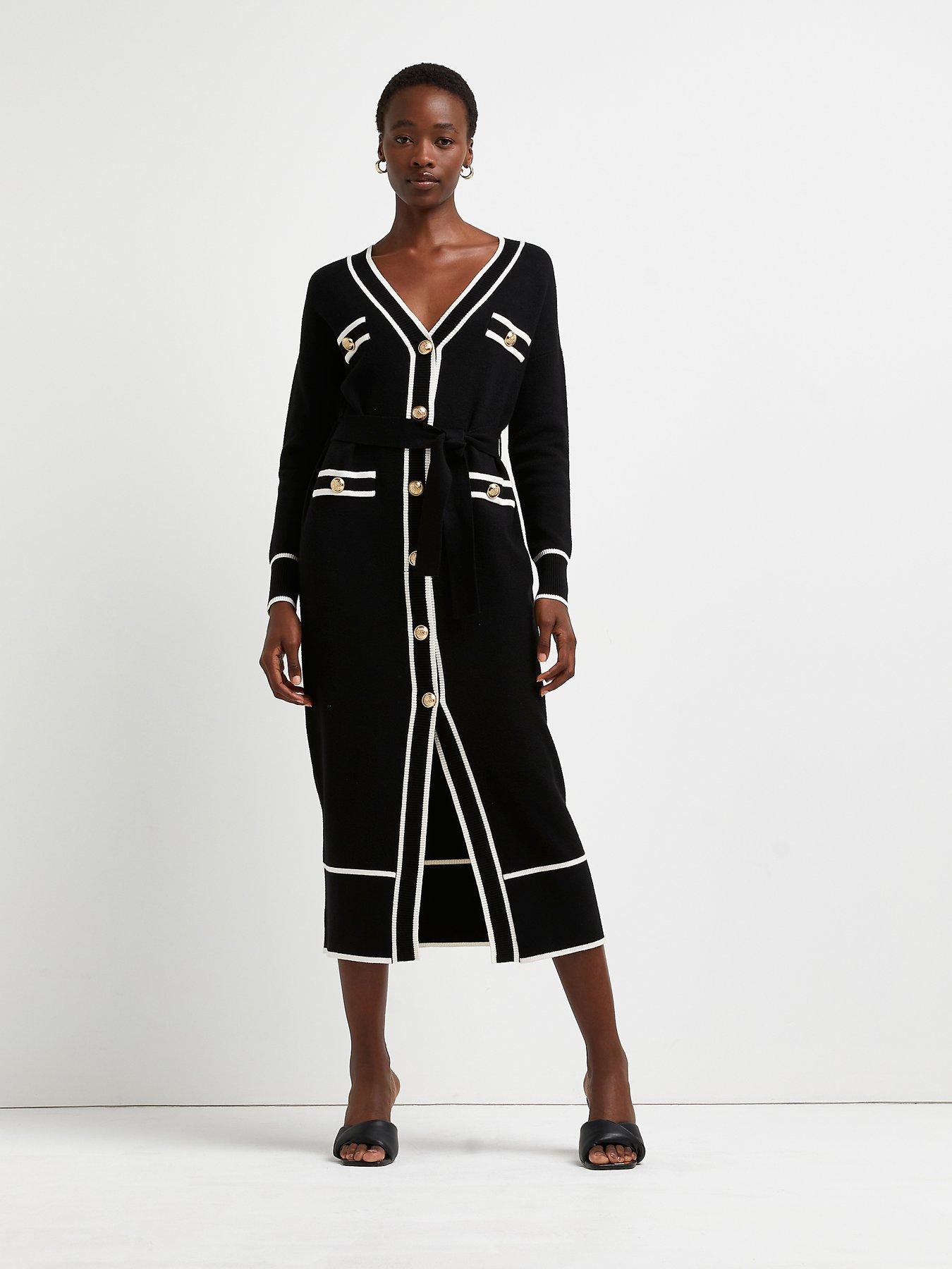River Island Belted Knitted Shirt Dress ...